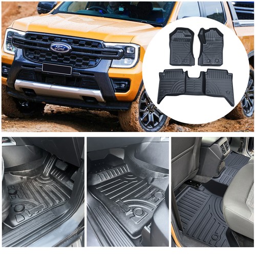 3pcs set rubber floor mats - set,