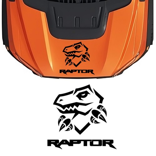 Decals hood raptor ford - hood,