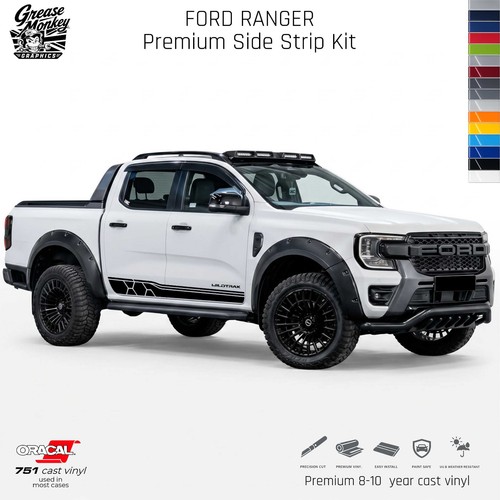 Ford ranger side - ranger, stripes