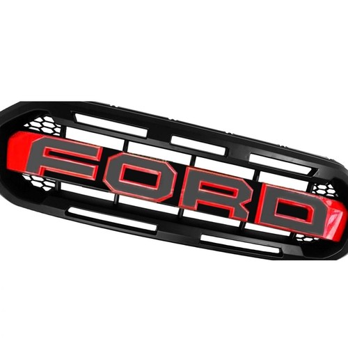 Front grille black - grille, red