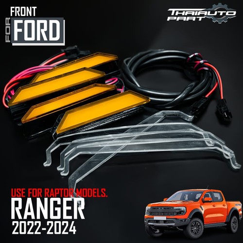 4pcs amber led front grille - led,