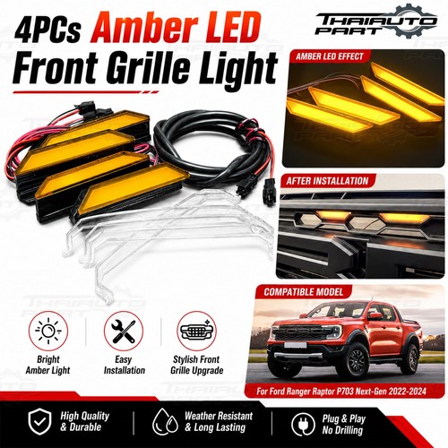 4pcs amber led front - 4pcs,