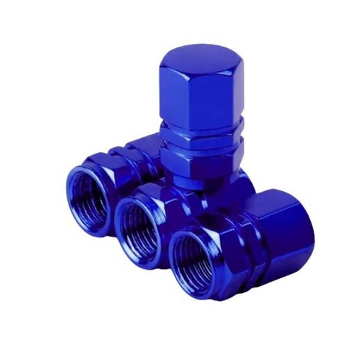 Valve dust caps blue - blue, ford