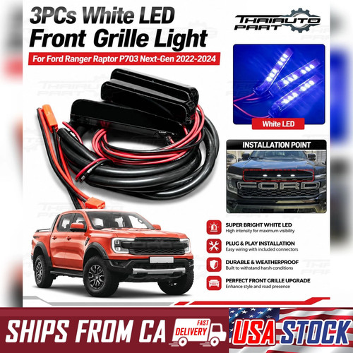 3pcs white led - white,