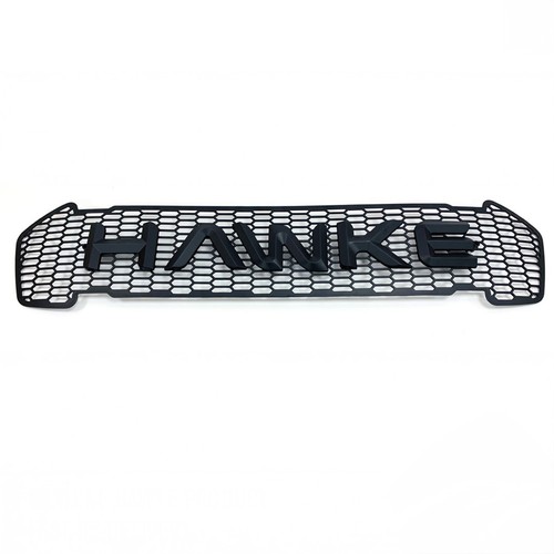 Matte black front grille mesh - grille,