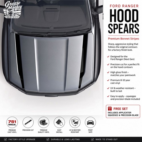 Ford ranger hood spear - ranger,