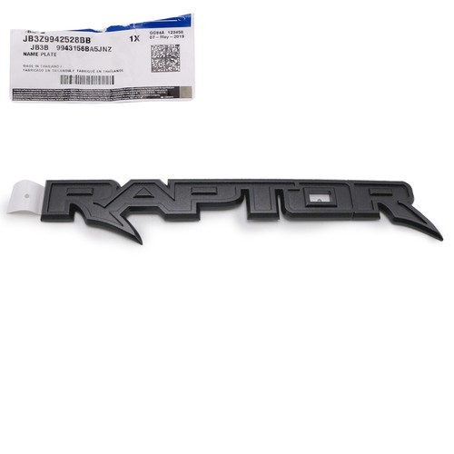 Rear logo tailgate grey raptor - rear,