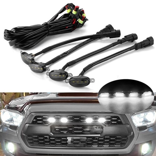 4pc front grille grill smoke - grill,