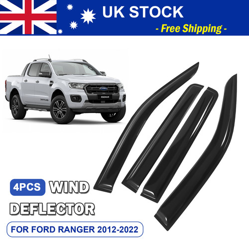4pc tinted wind deflector - tinted,