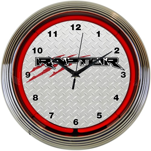 Ford raptor neon clock - raptor,