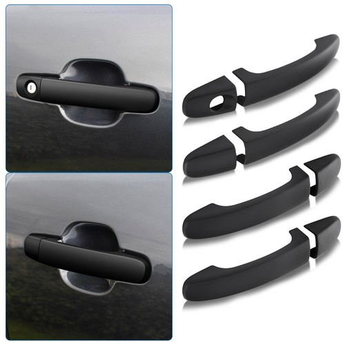 Matte black door handle covers - matte,